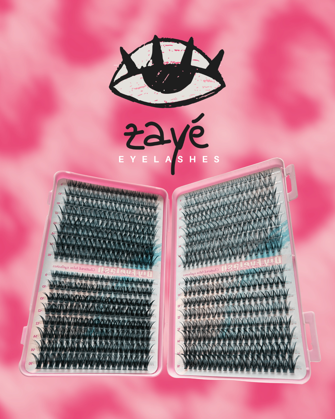 Kit Extensions de Cils DIY - Effet Baddie - 2en1 Bond & Seal + Pinces (Complet)